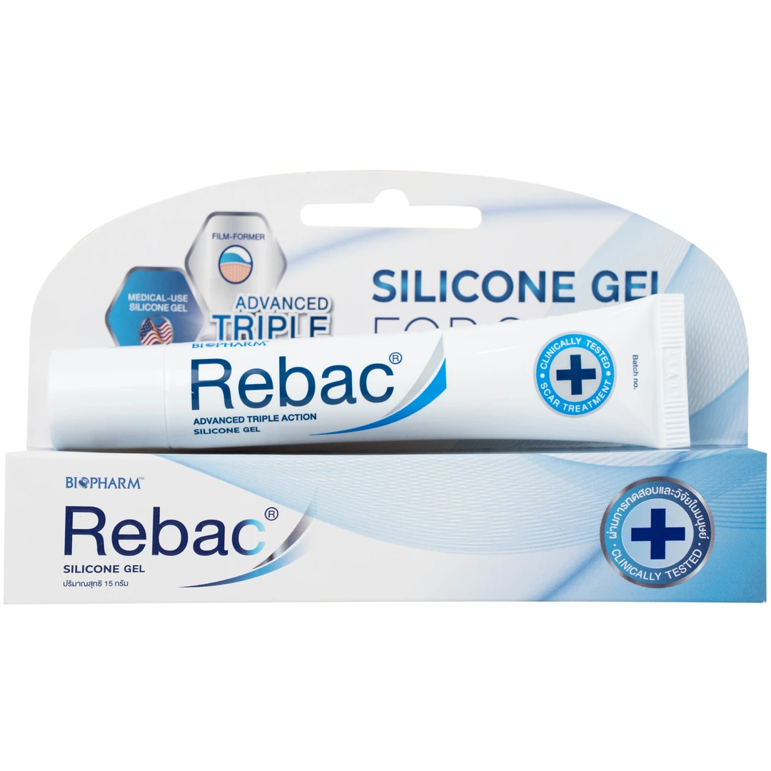 Kem bôi sẹo Rebac Biopharm 5g hỗ trợ làm phẳng, mềm và mờ sẹo